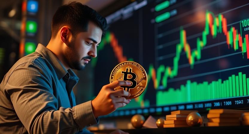 man learning with Bigcrypt Edge